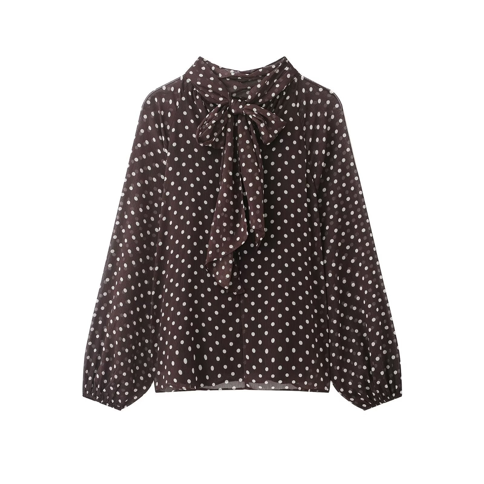 Polka-Dot Bluse