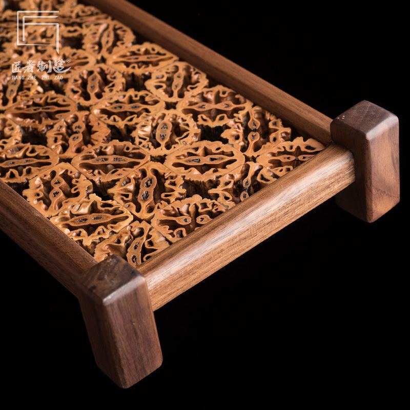 Tee-Tablett aus Walnussholz – Bild 1 | LuxeStyle