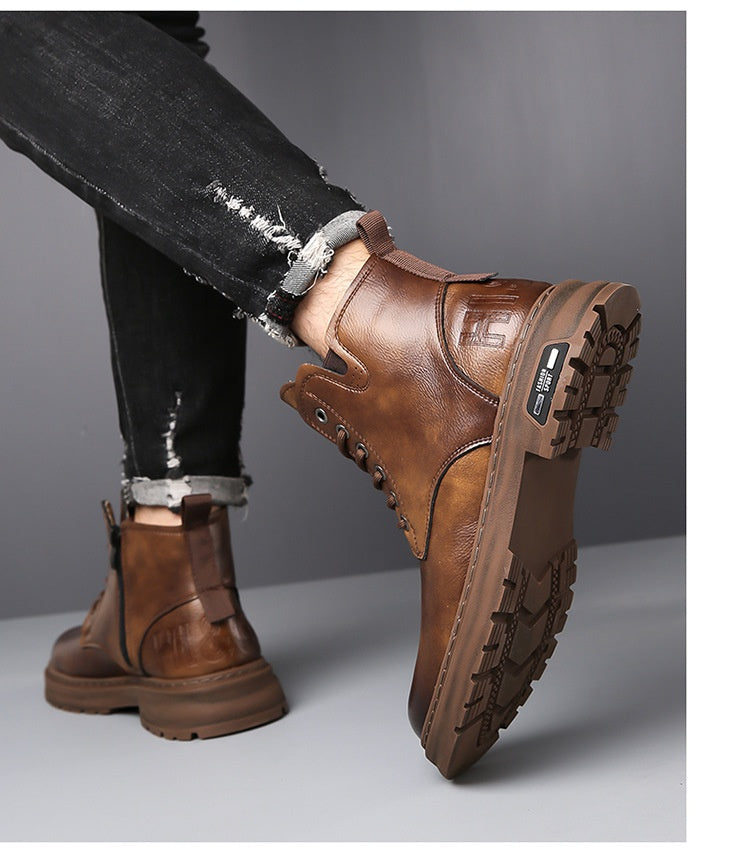 Britische Winter-Boots mit dicker Sohle