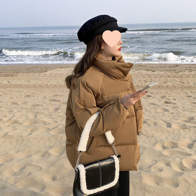 Kurze Daunenjacke im Koreanstyle für Damen