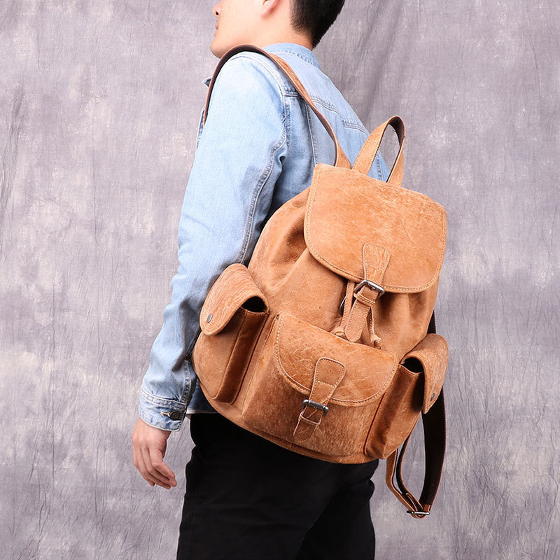 Vintage Leder Rucksack – Bild 5 | LuxeStyle