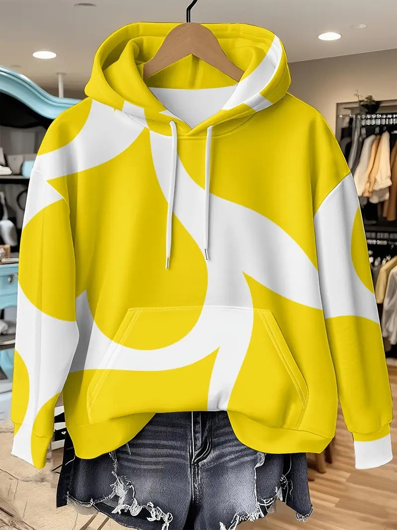 Kapuzenpullover mit 3D-Print für Damen