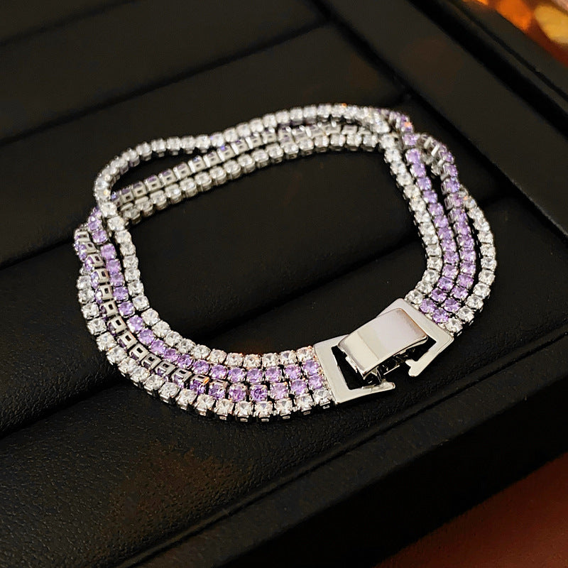 18K-Goldplattiertes Ovaler KZ-Slider-Armband