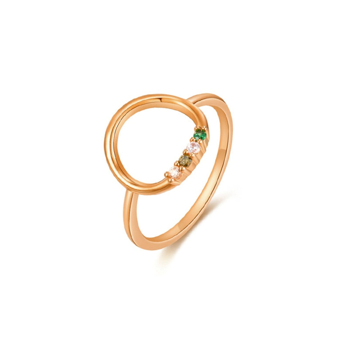 Kupferring mit Zirkonia und unregelmässiger Form – Bild 4 | LuxeStyle