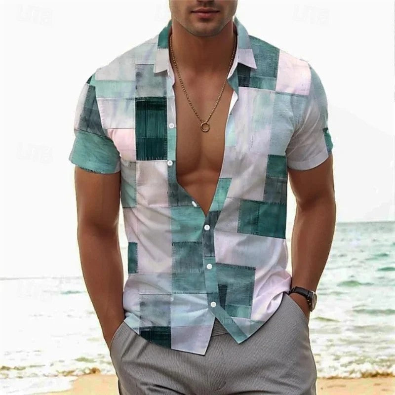 Retro Kurzarmhemd – Bild 7 | LuxeStyle