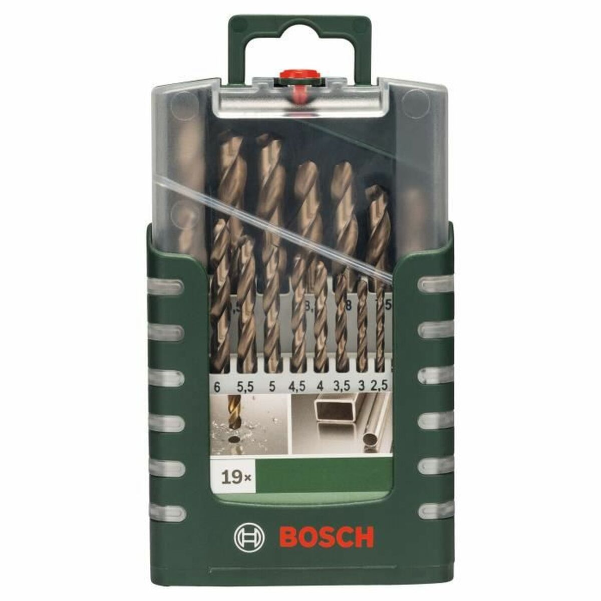 Satz Bohrer BOSCH Helicoidal Stahl Hohe Geschwindigkeit 19 Stücke