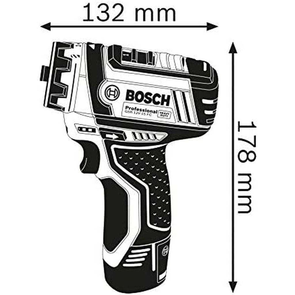Elektrischer Schraubendreher BOSCH GSR 12V-15 FC Professional 15 Nm 30