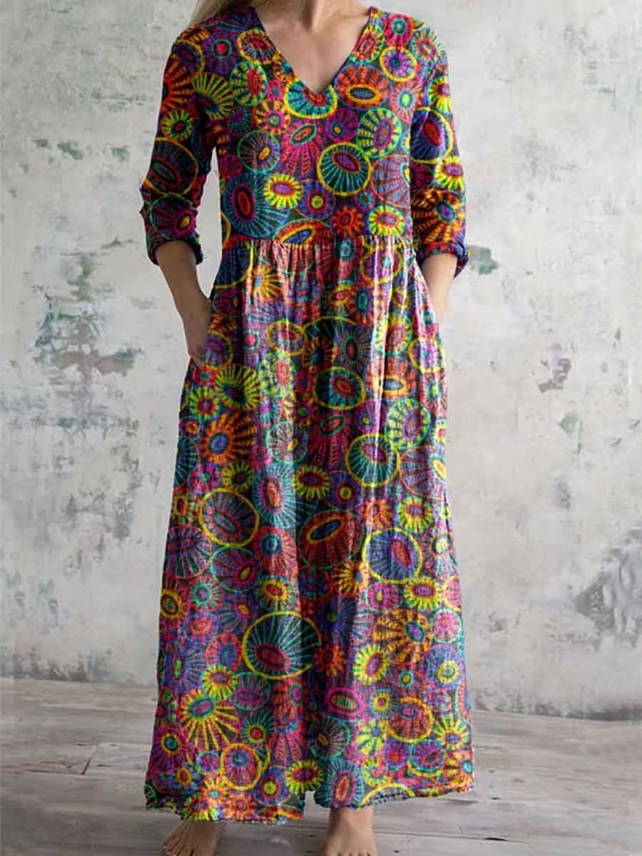 Sommerkleid mit langen Ärmeln