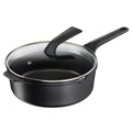 Topf mit Deckel Tefal E2493344 Schwarz 2 Stücke