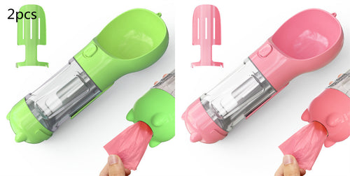 3-in-1 Hunde Trinkflasche mit Futterbox & Müllbeutel – Bild 1 | LuxeStyle