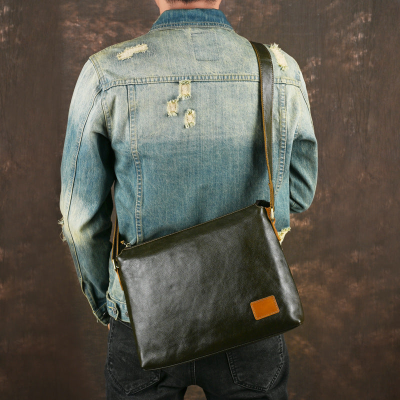 Männer Schultertasche aus Leder