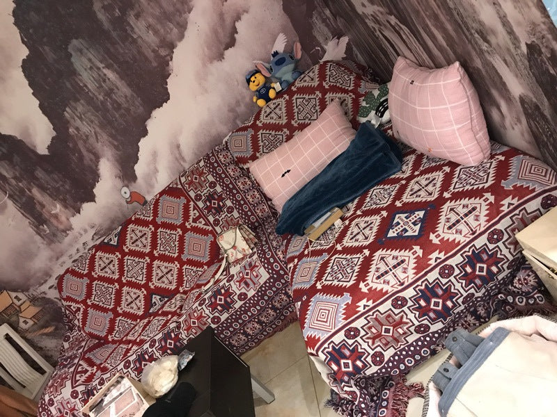 Sofaüberwurf Baumwolle – Geometrische Abstraktion – Bild 5 | LuxeStyle