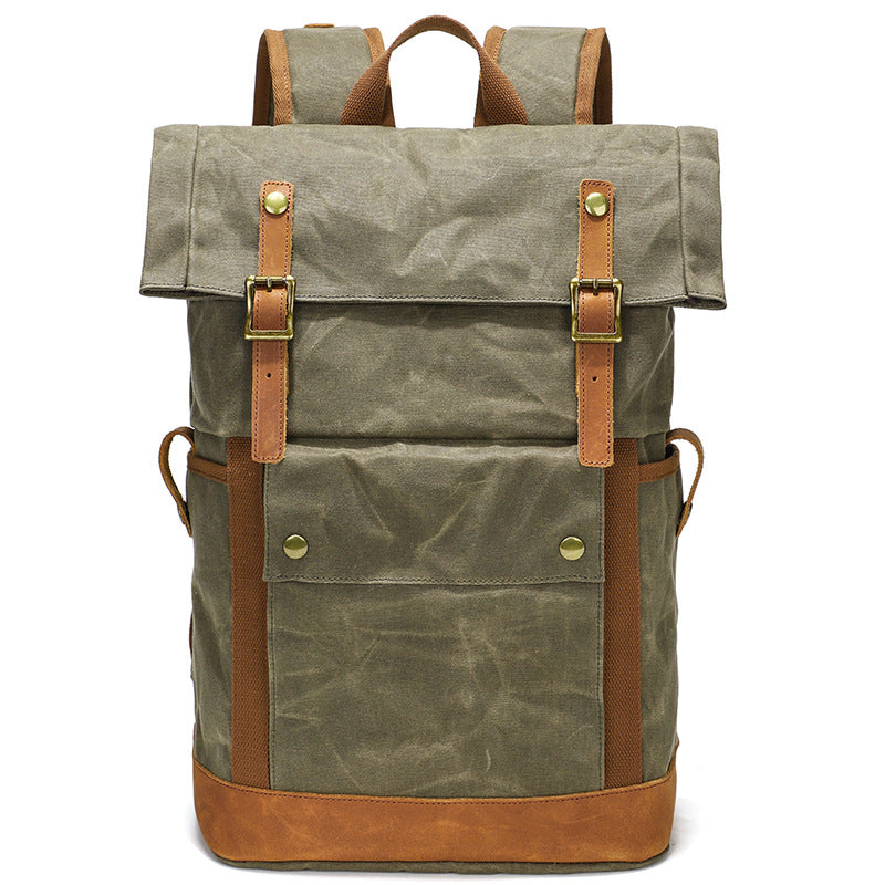Wasserdichter Outdoor-Rucksack aus Pferdeleder