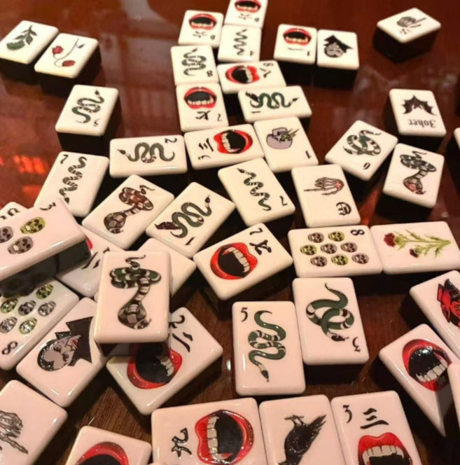 Mahjong-Spielset aus Acryl
