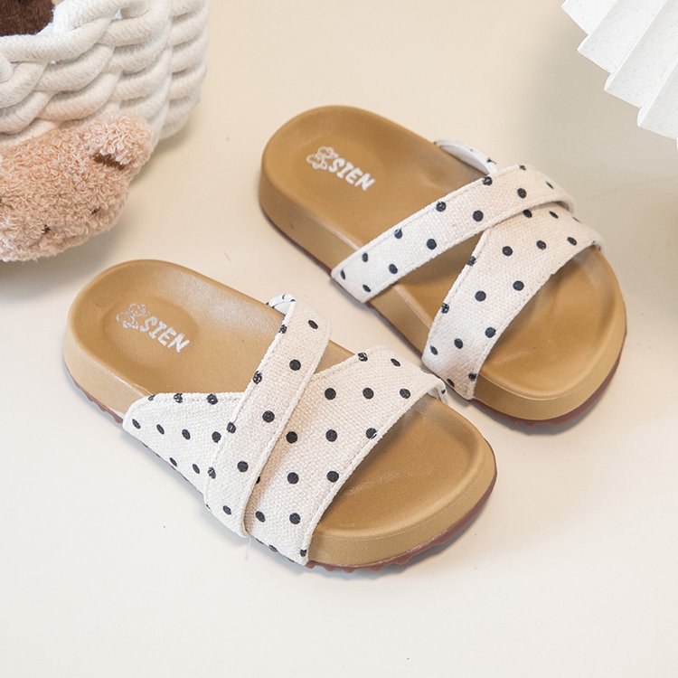Mädchen Flip Flops mit Polka Dots