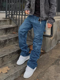 Weite Stretch-Jeans mit Rissen für Herren