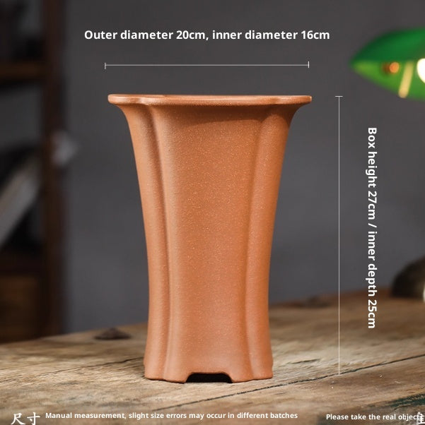 Purpurroter Orchideentopf aus Sandstein | LuxeStyle