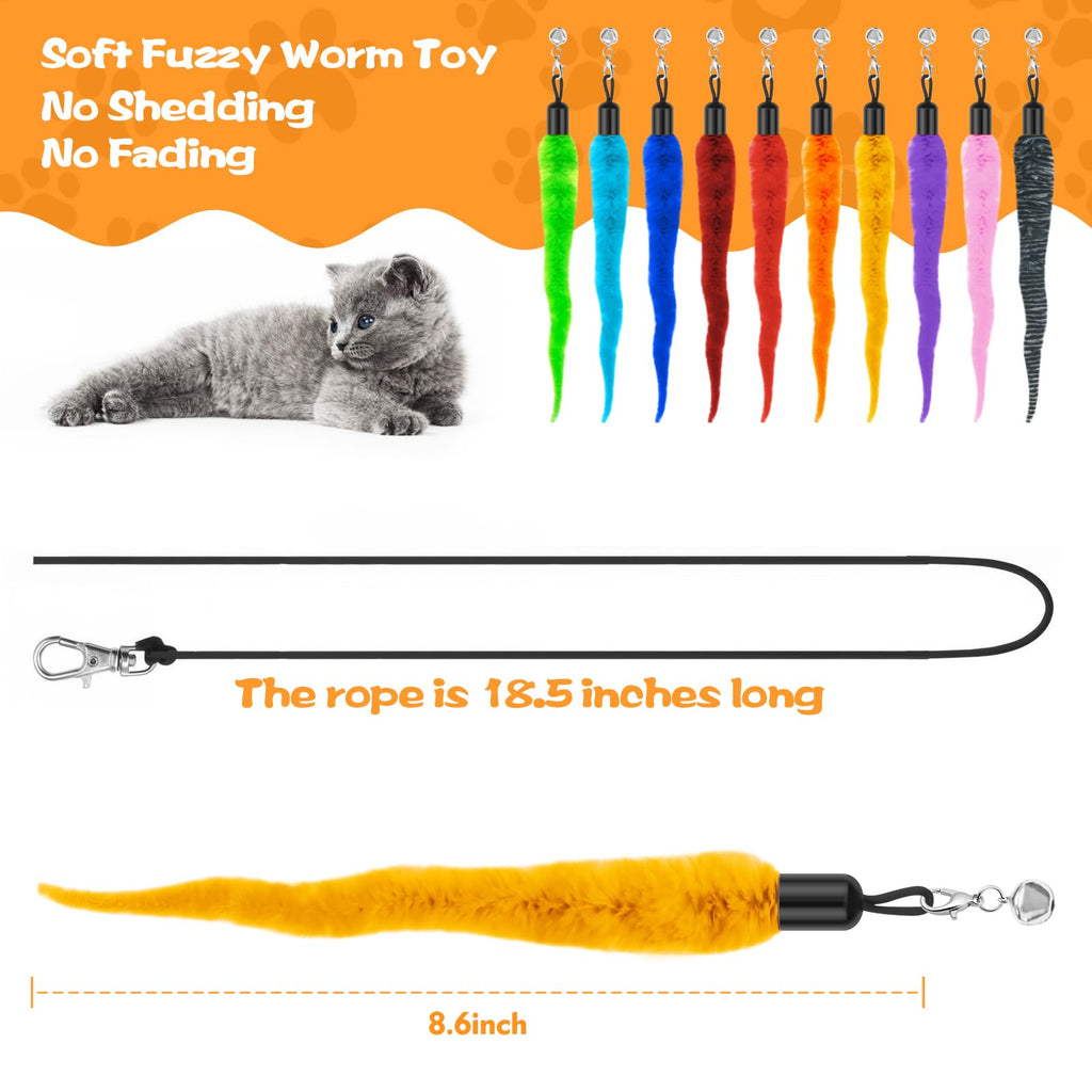 Wurm-Spielzeug-Set für Katzen