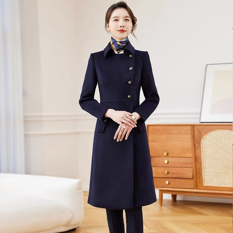 Damen Wollmantel für Winter Business