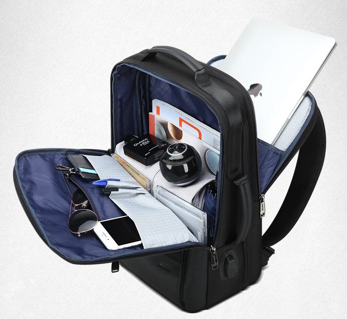 Grosser Computer-Rucksack mit vielen Fächern – Bild 4 | LuxeStyle