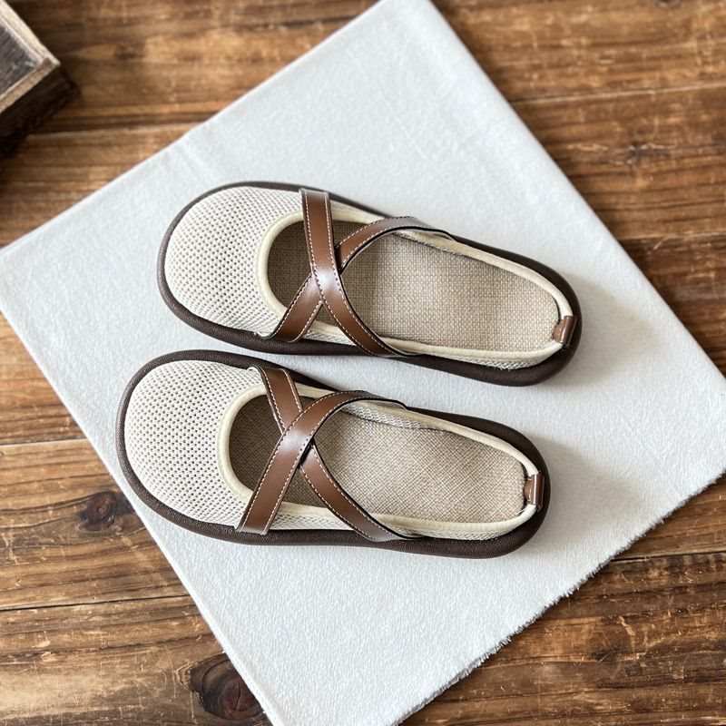 Damen-Sandalen mit Riemchen und Lochmuster