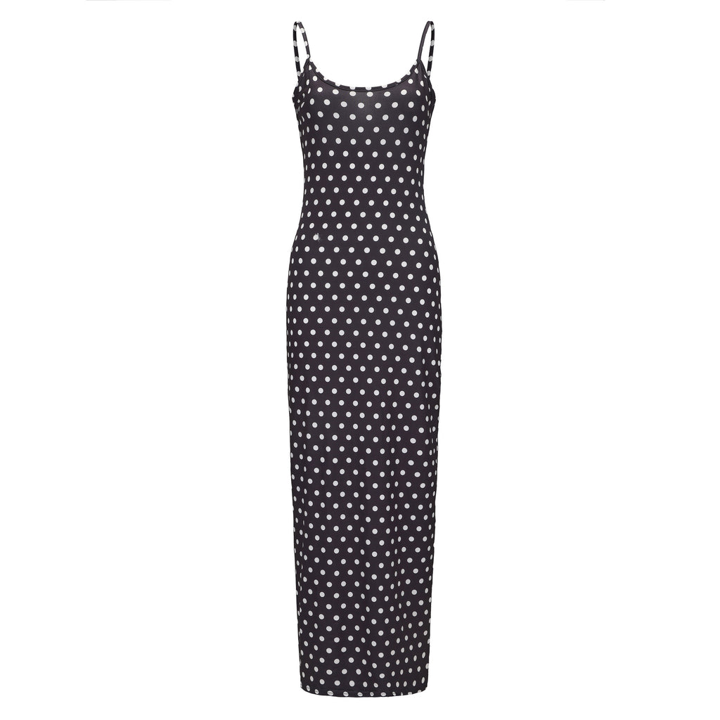 Trägerloses Maxikleid mit Leo- oder Polka-Dots – Bild 6 | LuxeStyle