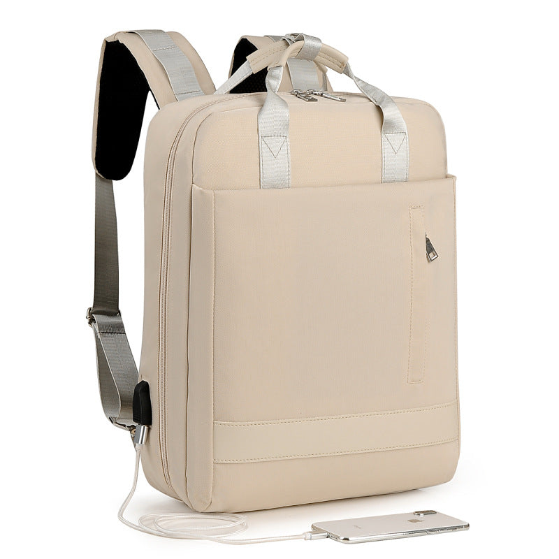 Grosser Laptop-Rucksack aus wasserdichtem Oxford – Bild 2 | LuxeStyle