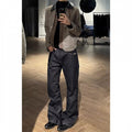 Kurze Washed Denim Jeans für Herren