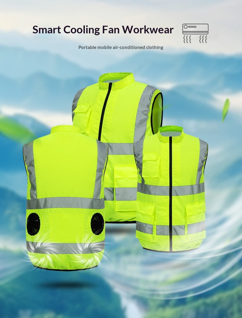 Kühlweste mit Reflektorstreifen