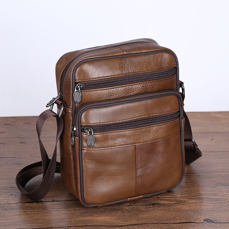 Herren Leder Schultertasche Casual & Stilvoll