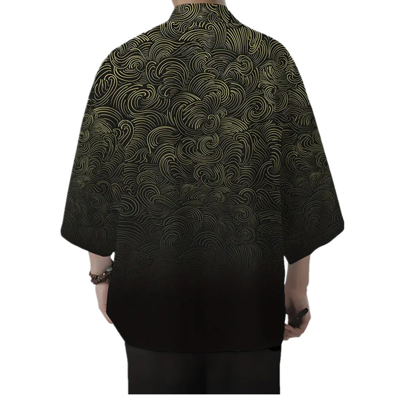 Lockere 3D-Druck Strickjacke für Herren – Bild 3 | LuxeStyle
