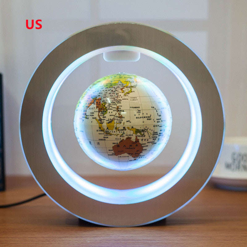 Schwebende LED-Weltkarte mit Magnetlevitation