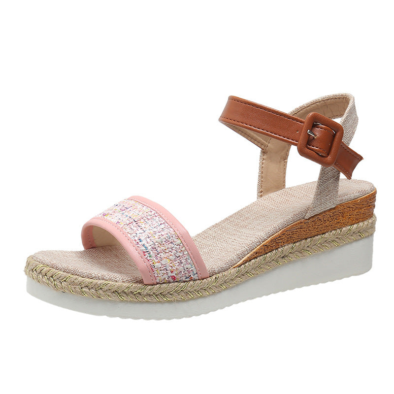 Mule-Sandalen mit klobiger Plateau-Sohle