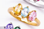Geburtsstein-Ring mit Zirkonia