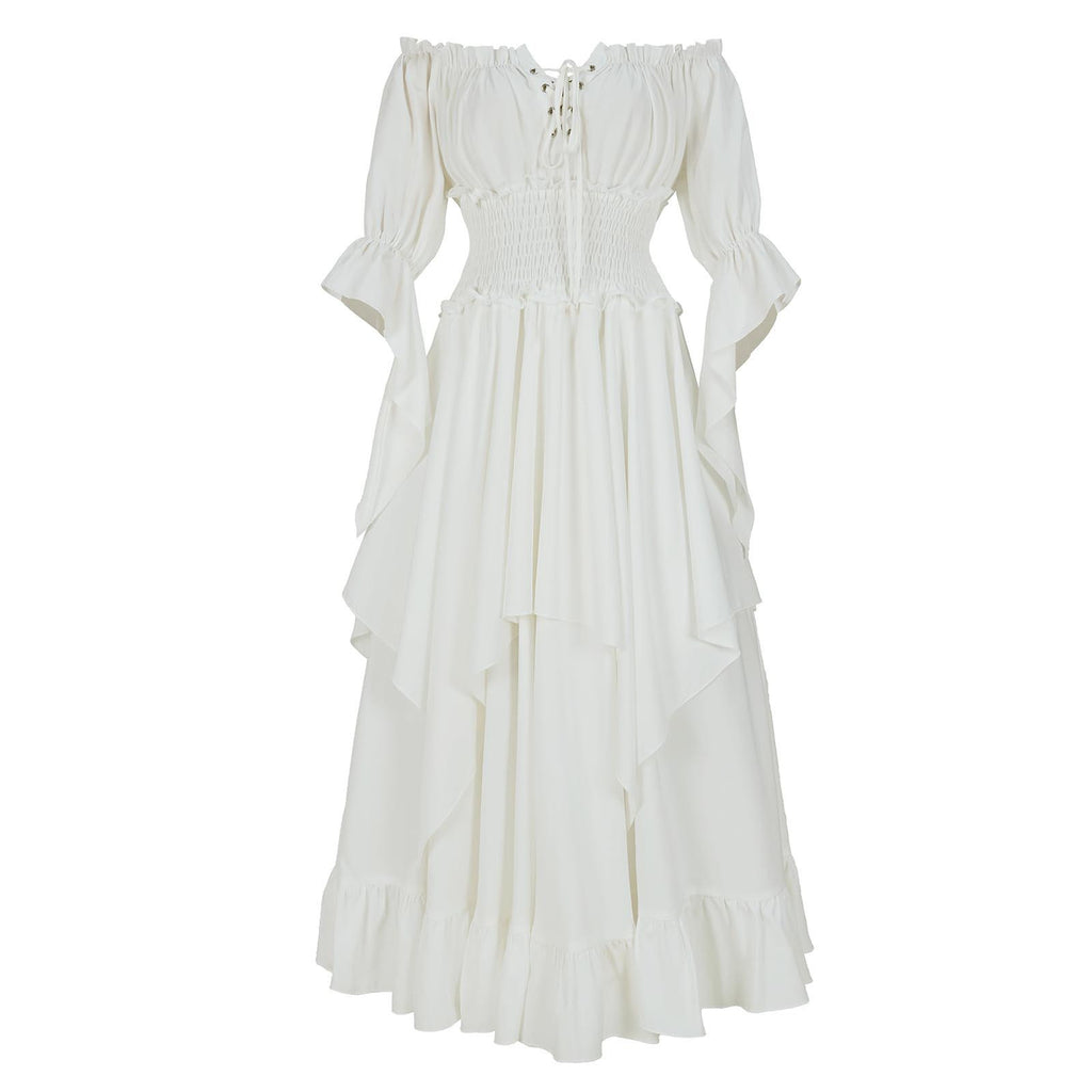 Retro Korsett-Kleid mit Plissee