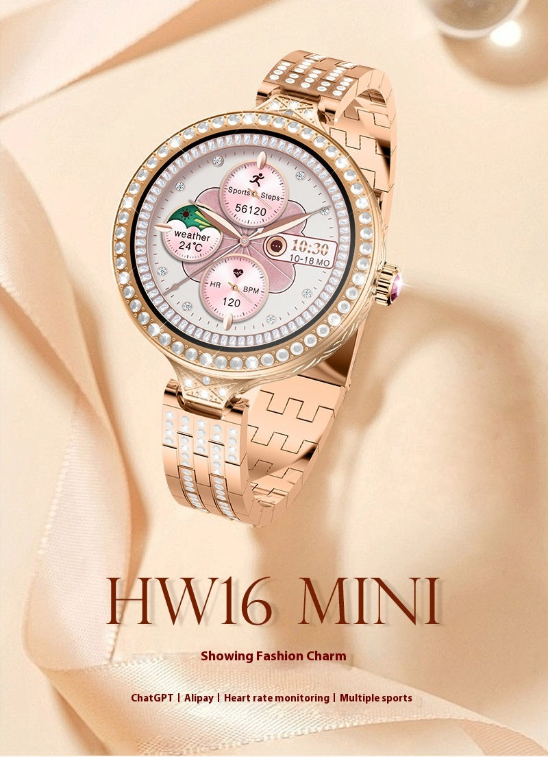 Smartwatch HW16 MINI für Damen – Bild 12 | LuxeStyle