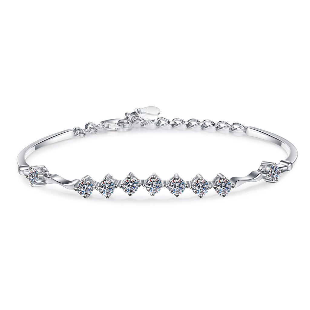 Moissanite Armband aus 925er Sterlingsilber – Bild 2 | LuxeStyle