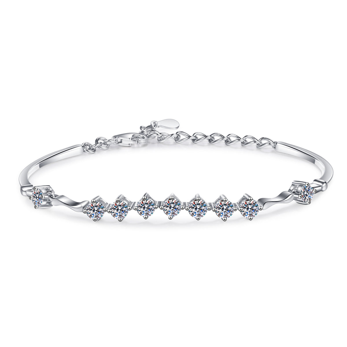 Moissanite Armband aus 925er Sterlingsilber – Bild 2 | LuxeStyle