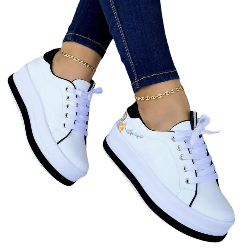 Damen Plateau Low Top Freizeitschuh