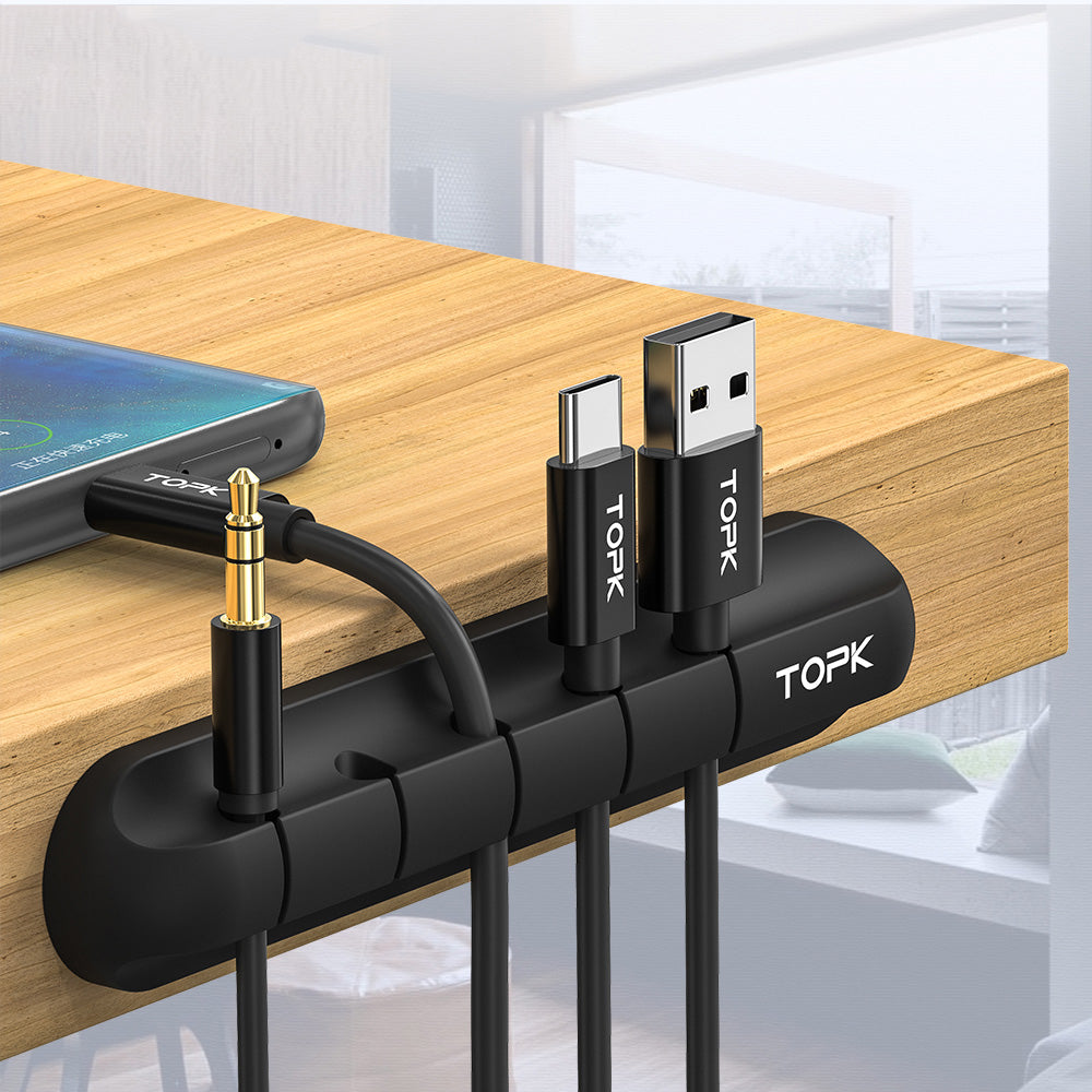 Silikon-Kabelrollenhalter für USB & Headset
