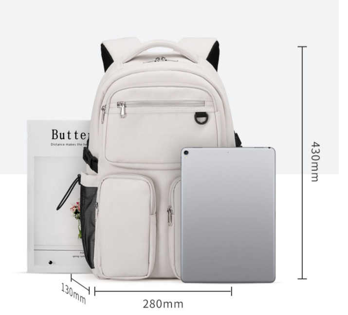 Computer-Rucksack 15 Zoll in Schwarz – Bild 3 | LuxeStyle