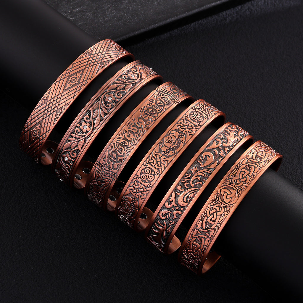 Magnetarmband aus rotem Kupfer – Bild 1 | LuxeStyle