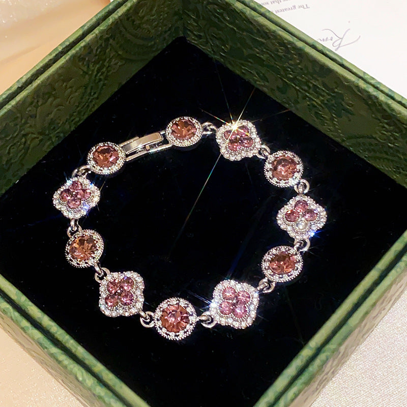 Ovales Zirkon-Armband im französischen Stil – Ref. CJ-2073296558680072193 – Ansicht 7