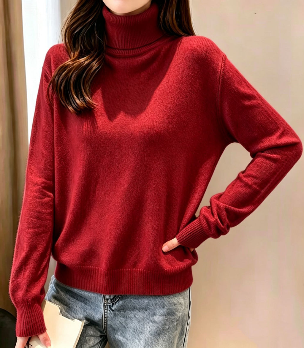 Damen Rollkragenpullover – Eleganter Strick