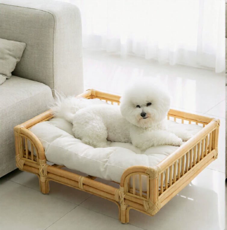 Natürlicher Rattan-Hundebett