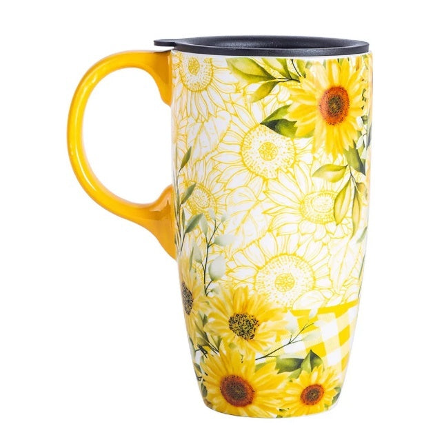 Keramiktasse mit Deckel – Pflanzen & Tiere – Bild 12 | LuxeStyle