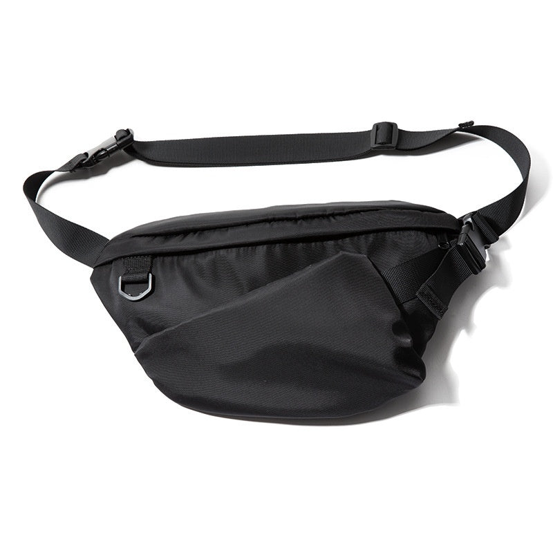 Männer Brusttasche aus Oxford-Stoff, schwarz – Bild 2 | LuxeStyle