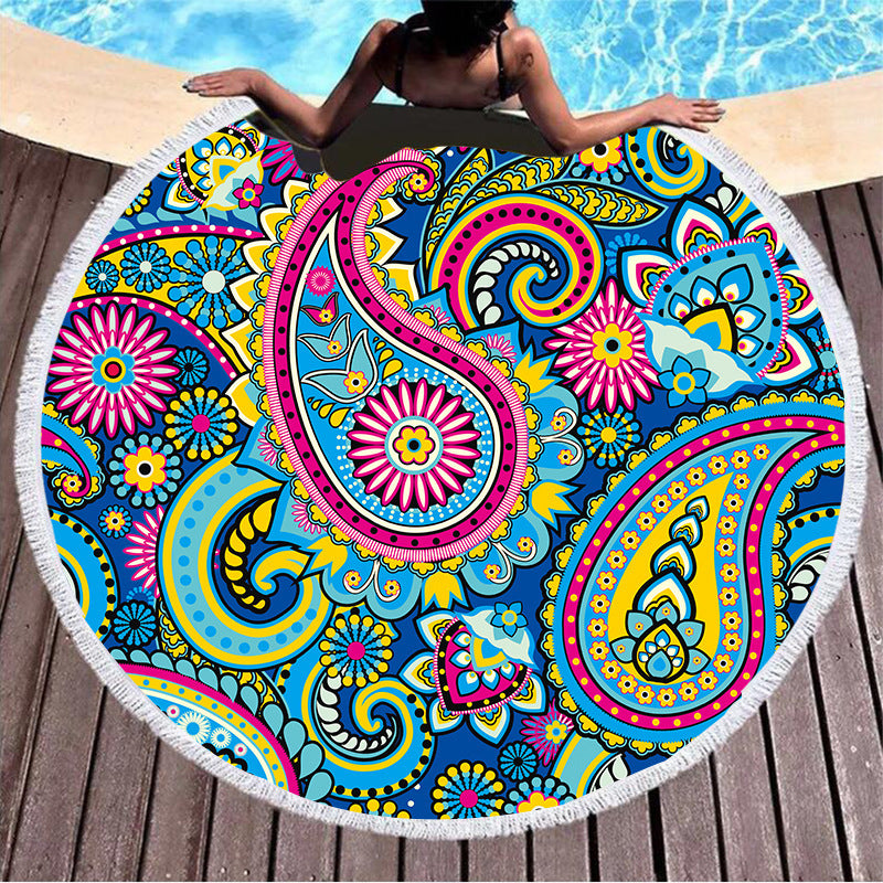 Rundes Strandtuch 150 × 150 cm – Bild 3 | LuxeStyle