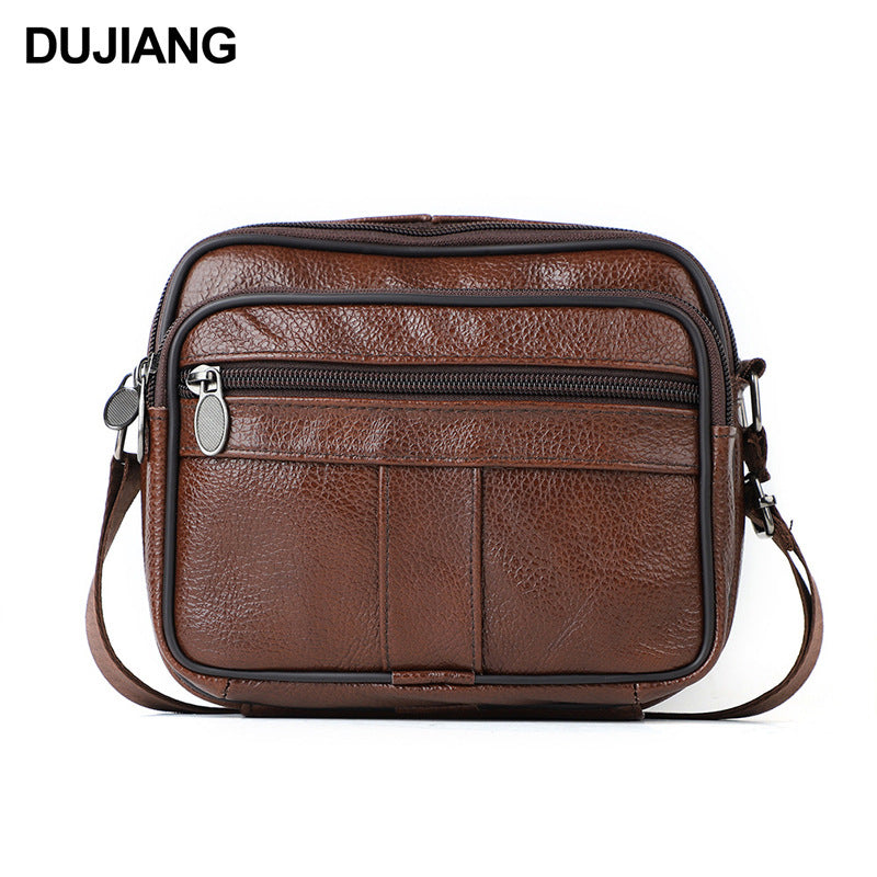 Herren Crossbody Tasche Vollnarbenleder – Bild 5 | LuxeStyle