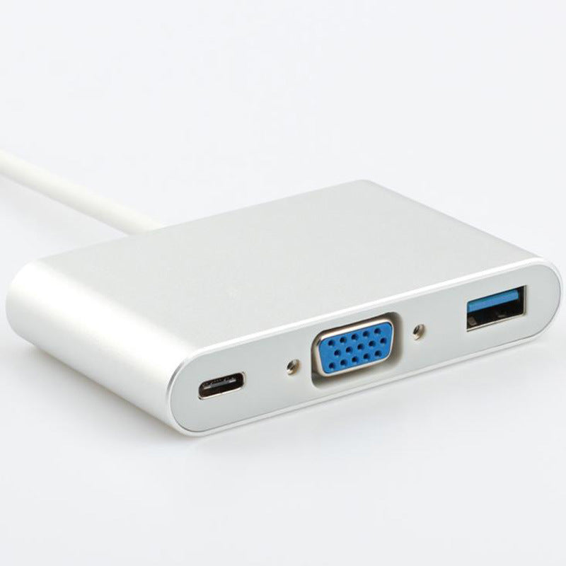 USB-C zu VGA + USB 3.0 + Ladeanschluss Adapter – Bild 5 | LuxeStyle